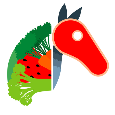Logo Honger als een paard