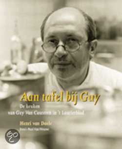 Henri Van Daele, P. van Wouwe en H. van Daele - Aan tafel bij Guy