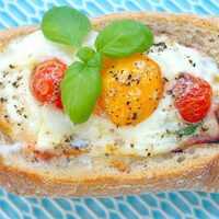 Serveersuggestie Broodje ei uit de oven