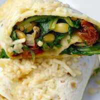 Serveersuggestie Wraps met spinazie en geitenkaas - Lovemyfood.nl