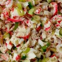 Serveersuggestie Surimi salade - Lovemyfood.nl