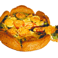 Serveersuggestie Oud-broodquiche